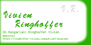 vivien ringhoffer business card